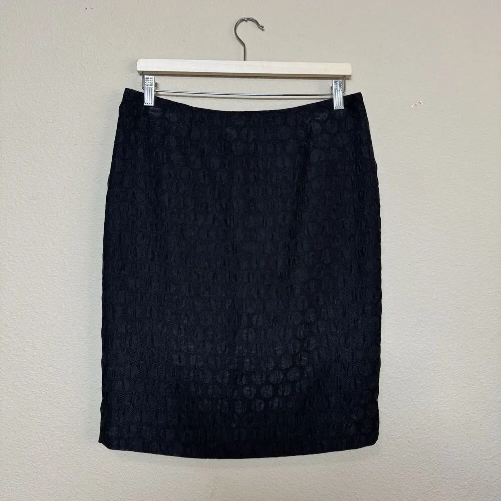 Maeve Anthropologie Skirt women 8 polka dot pencil black